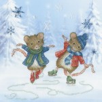 Festive figure skaters